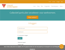 Tablet Screenshot of collectiefverzekeringsplan.nl